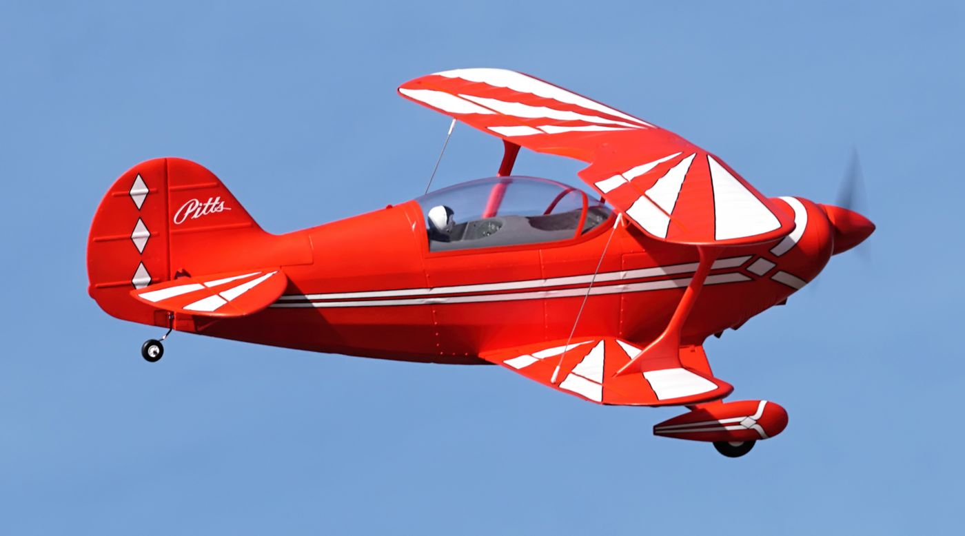 fms pitts biplane 1400mm