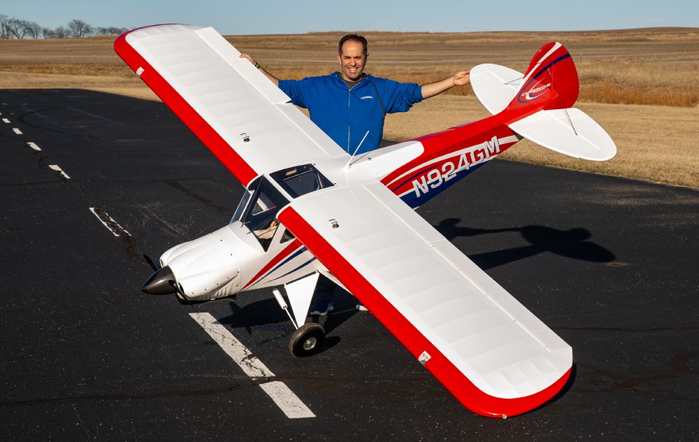 carbon cub rc plane