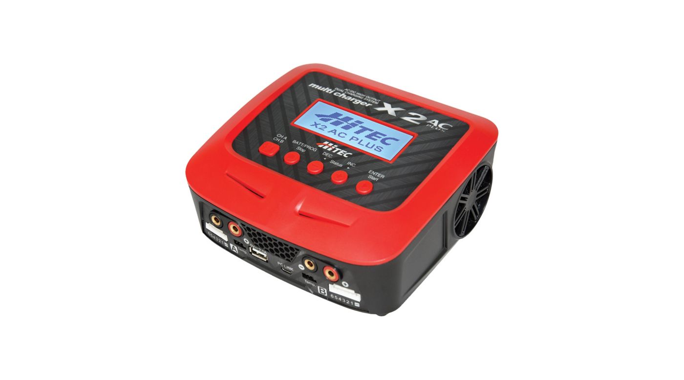 X2 AC Plus Dual Charger, AC/DC High Output HorizonHobby
