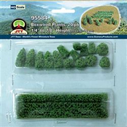 JTT 95584 HO Boxwood Plants Pkg 20