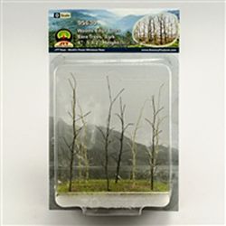 JTT 95630 Woods Edge Trees Bare 4 tp 5-1/2" Pkg 8