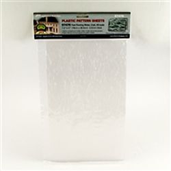 JTT 97476 Patterned Plastic Sheet 2-Pack Fast-Flowing Water 7-1/2 x 12"  Wave Height