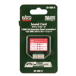 Kato 22-202-2 Soundbox Sound Card 3rd Generation EMD Diesel Sound Files Card Fits Soundbox