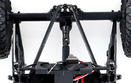 Realistic 4WD Chassis with Long-Travel Suspension