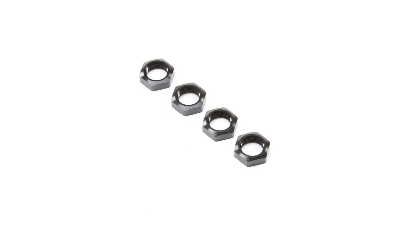 Image for Wheel Nuts, Black (4): Super Baja Rey from Horizon Hobby