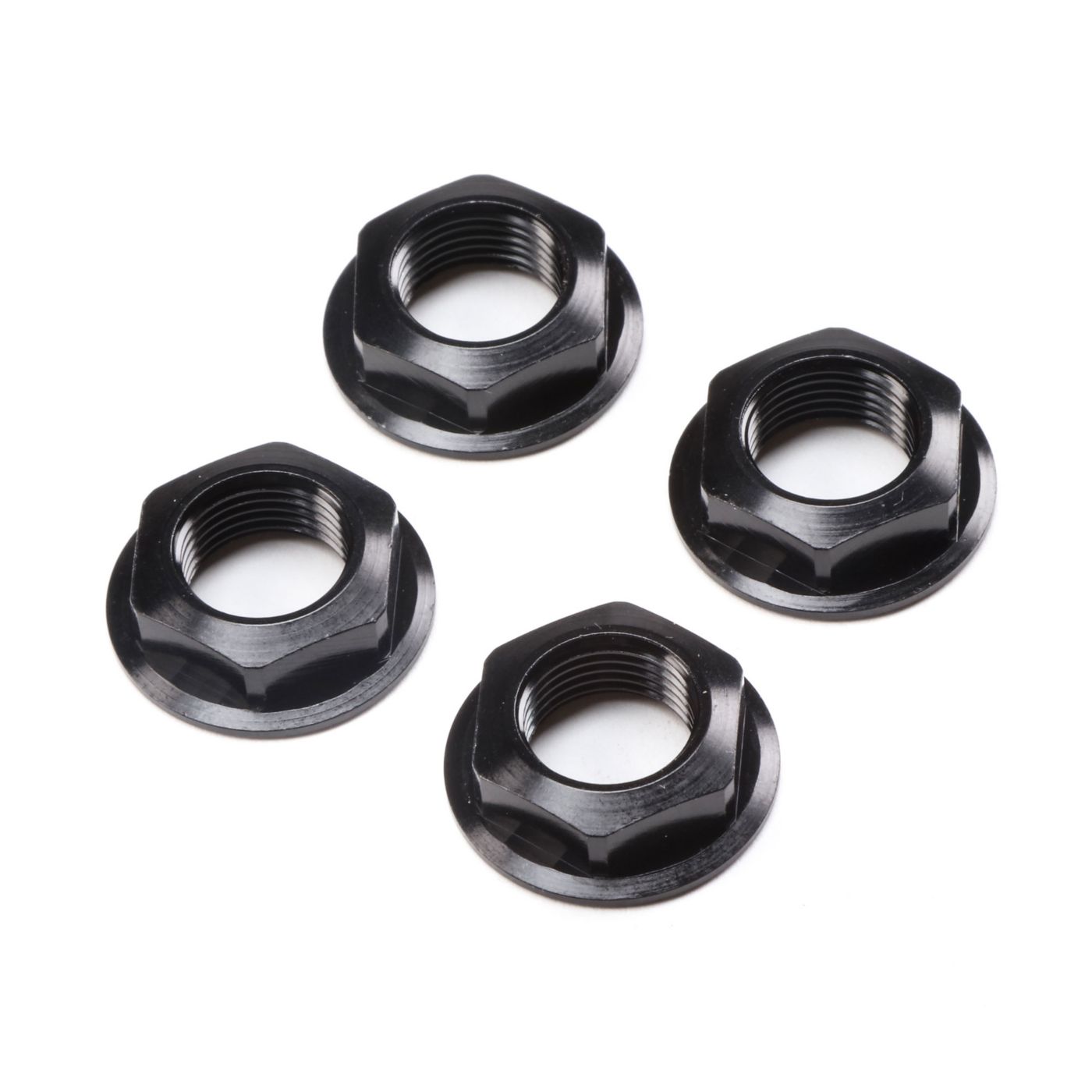 Losi 17mm Flanged Wheel Nut Black 4 Super Rock Rey LOS252112