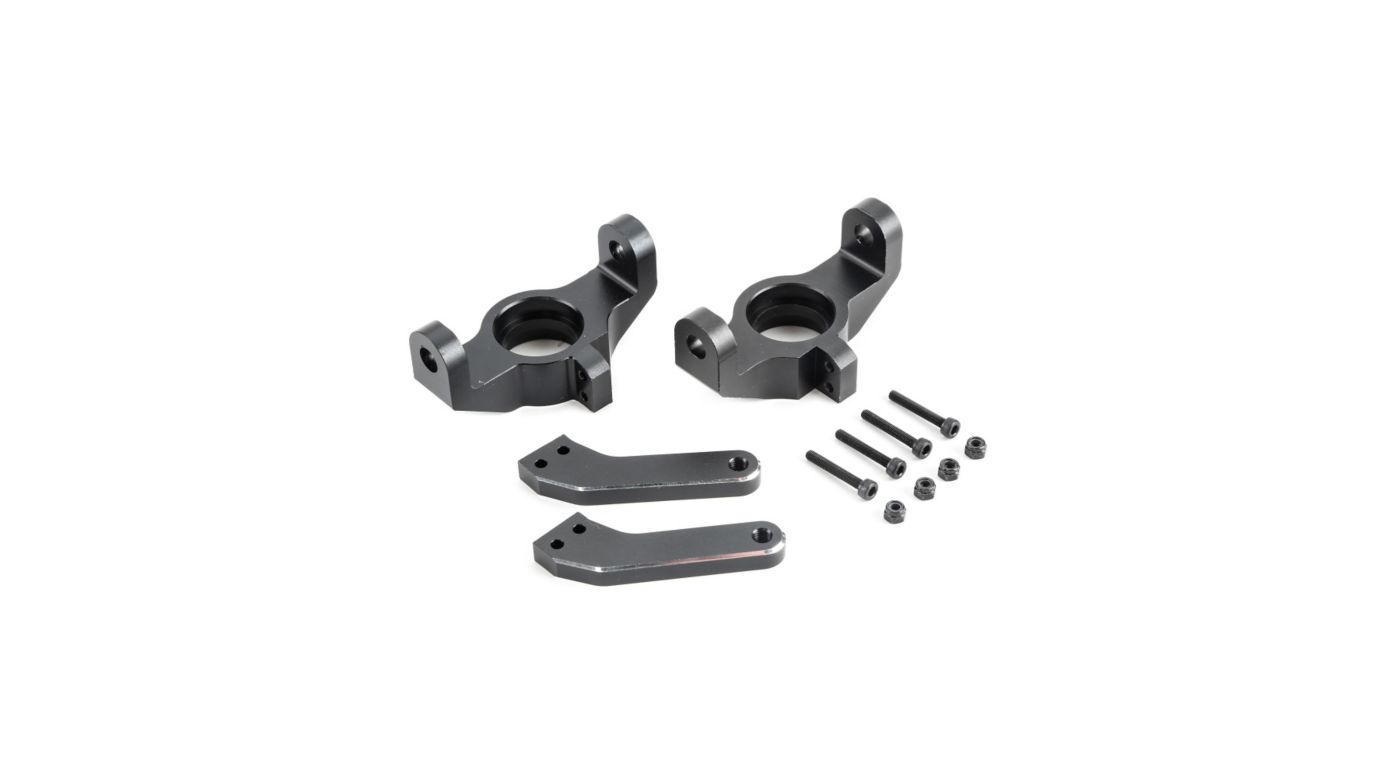 Front Spindle Set, Black, Aluminum MTXL Horizon Hobby