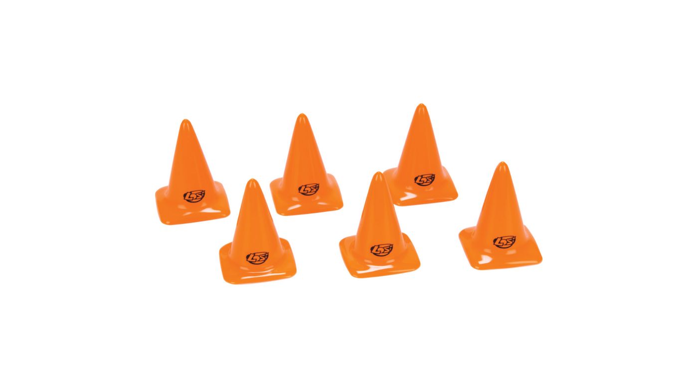 Course/Track Cones, Orange 2.75" (6) HorizonHobby