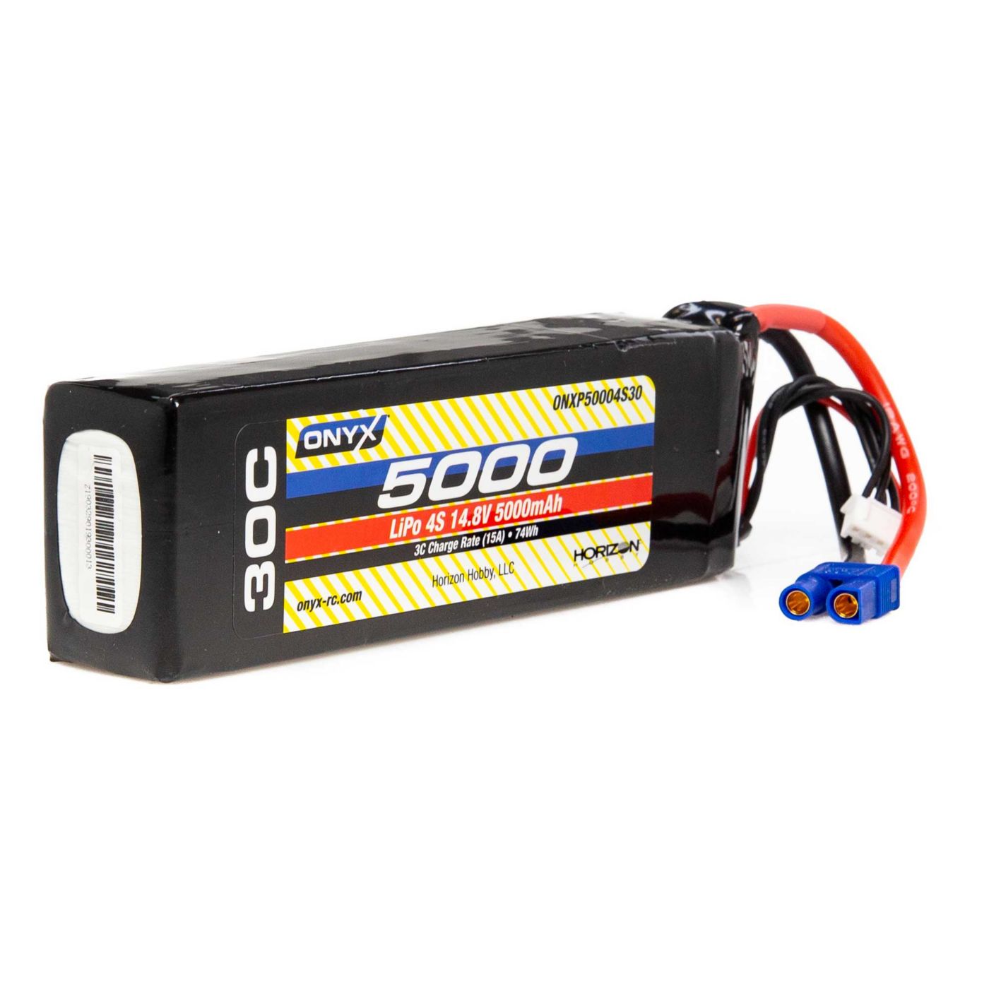 Onyx 14.8V 5000mAh 4S 30C LiPo Battery EC3 605482416624 | eBay