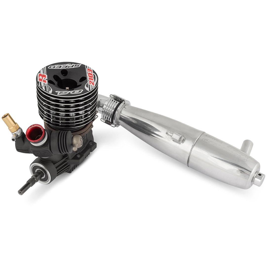 OS Engines - Speed R2103 with T-2080SC Pipe Set Engine