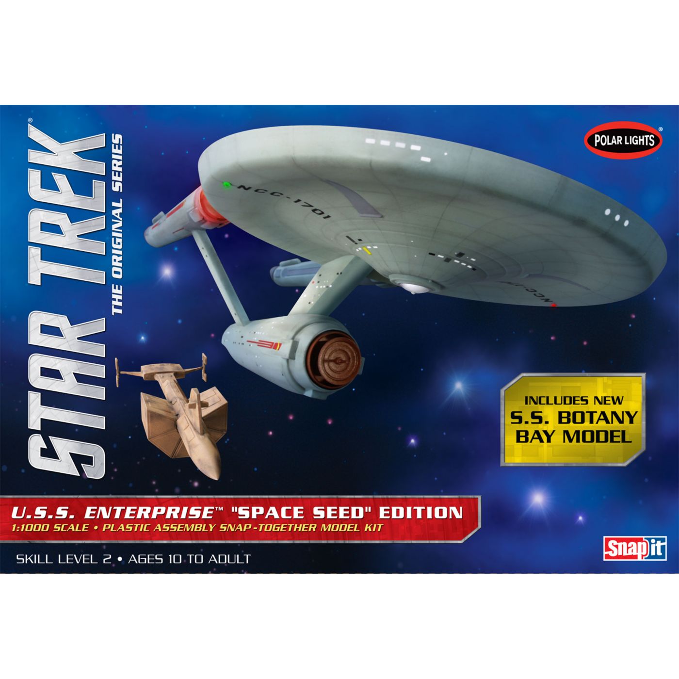 Polar Lights 1 1000 Star Trek Tos Uss Enterprise Space Seed Ed Ebay