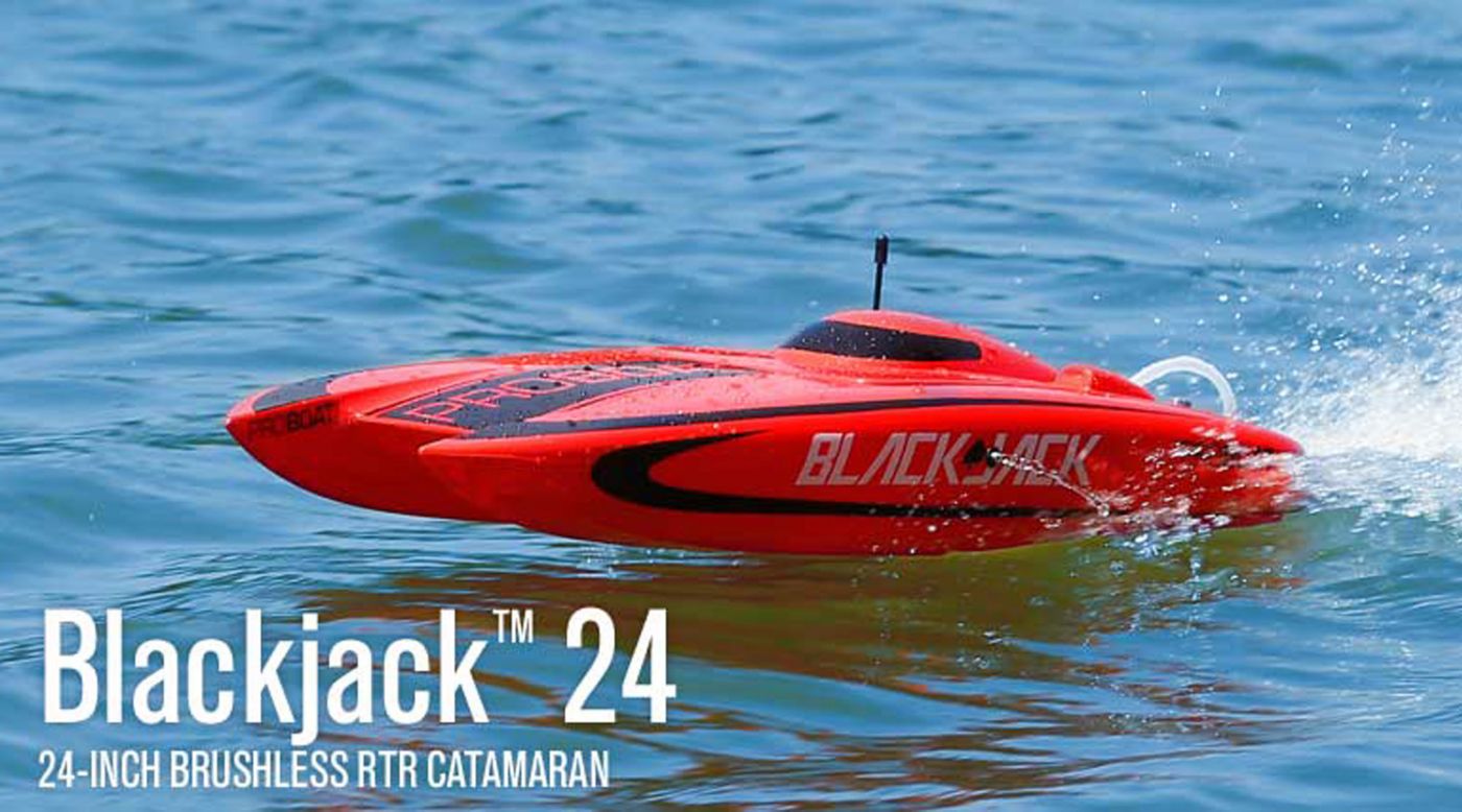 pro boat blackjack 24 brushless catamaran rtr