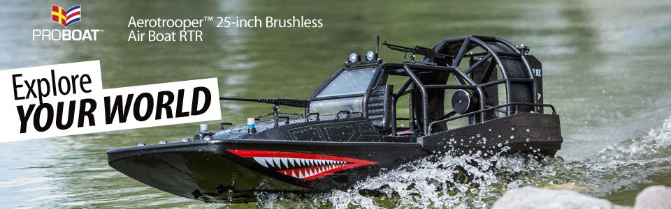 Lancha neumática RTR sin escobillas Pro Boat® Aerotrooper™ de 25 pulgadas