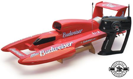 miss budweiser rc boat 1 12 scale