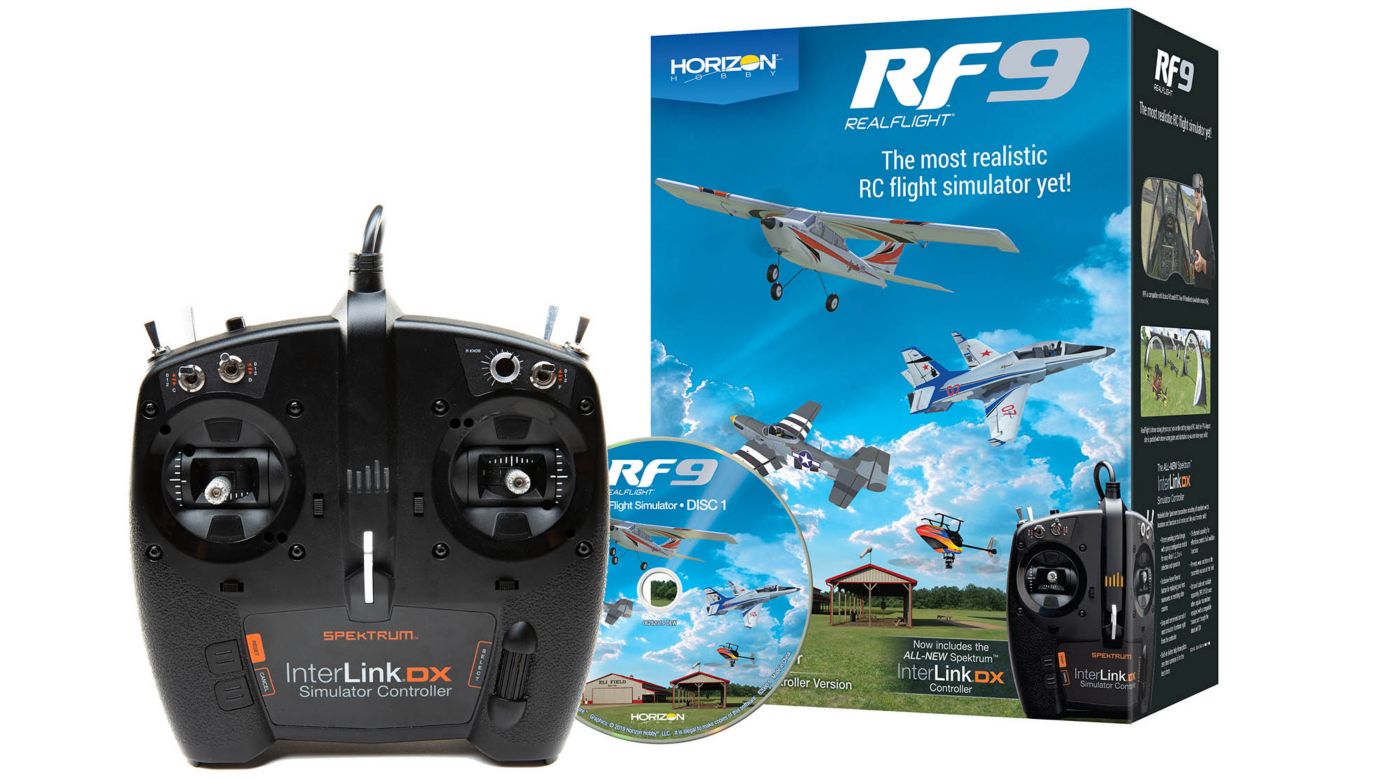 Realflight Rf9 Flight Simulator With Spektrum Controller - 