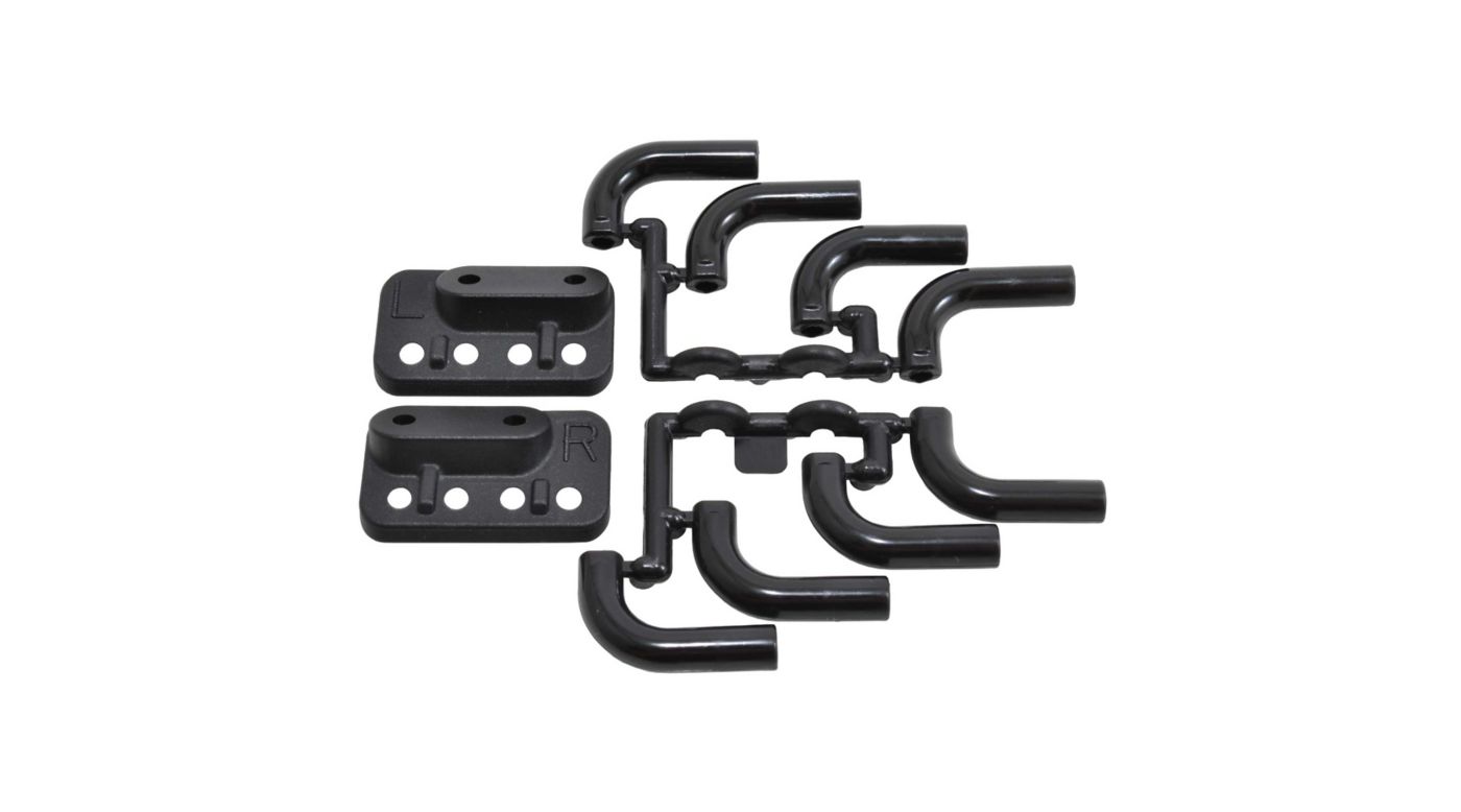 Zoomies Mock Exhaust Headers Black HorizonHobby