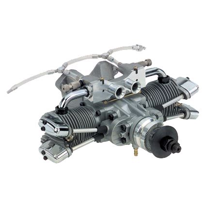 Saito Engines - 182 Twin Cylinder Dual Plug: DD