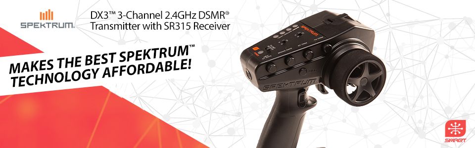 DX3 3-Channel 2.4GHz DSMR Radio System 