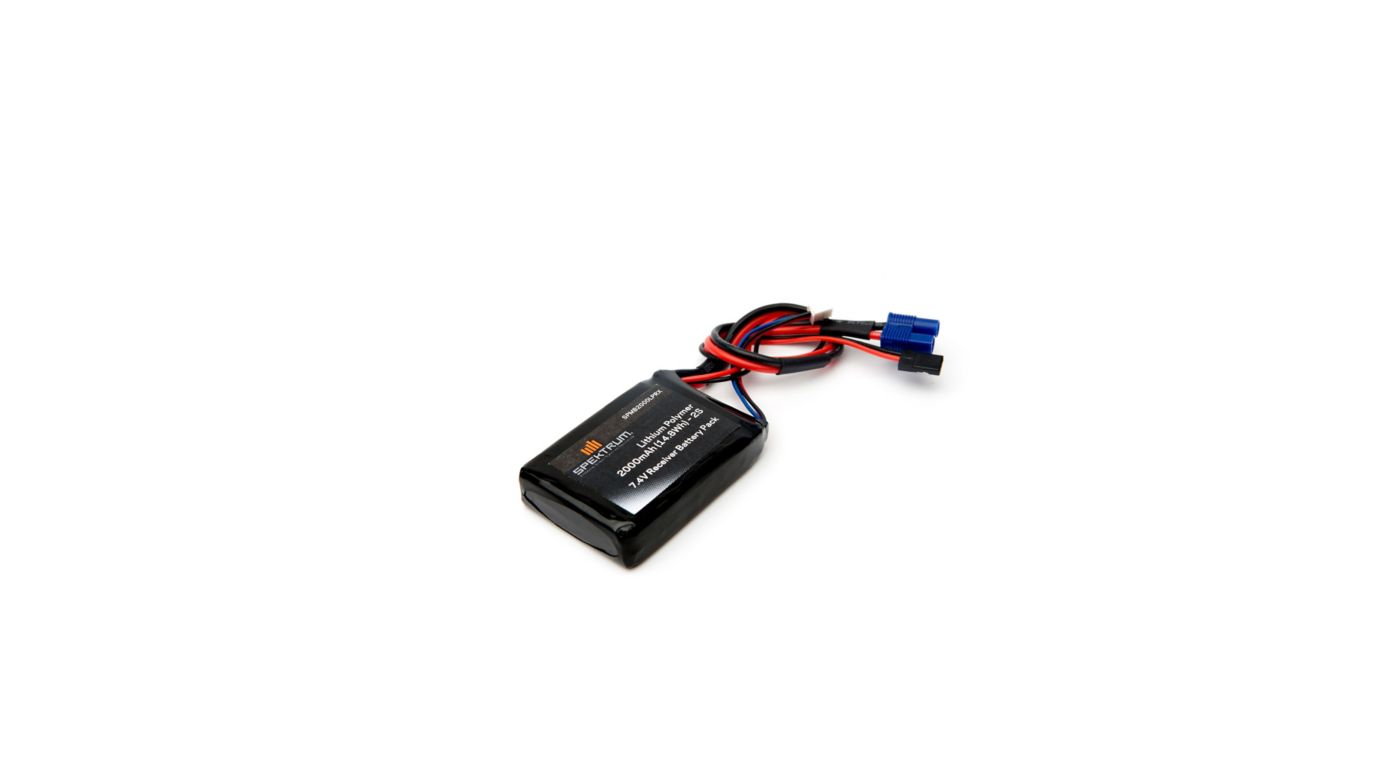 Image for 2000mAh 2S 7.4V LiPo Receiver Battery from Horizon Hobby