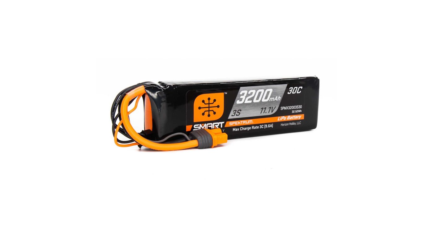 Grafik für 11.1V 3200mAh 3S 30C Smart LiPo Battery, IC3 in Horizon Hobby
