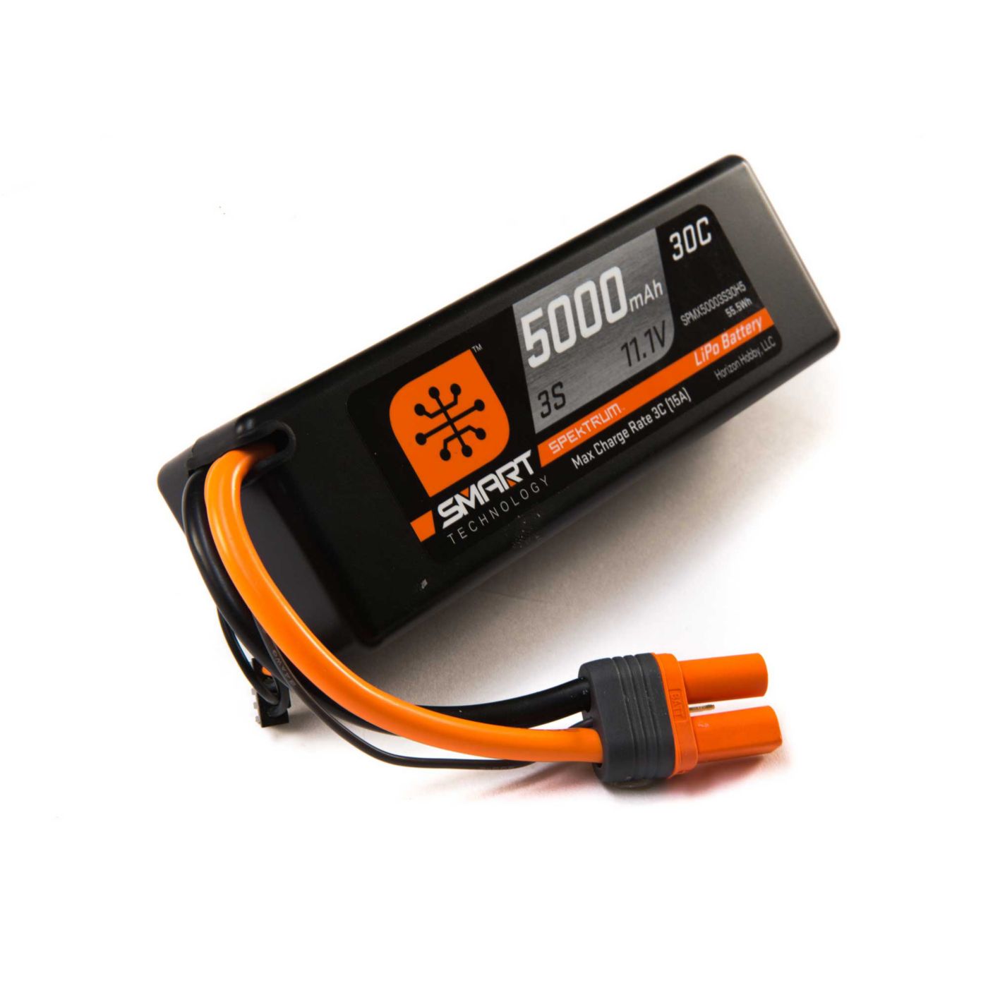 Spektrum 11.1V 5000mAh 3S 30C Smart Hardcase LiPo Battery IC5