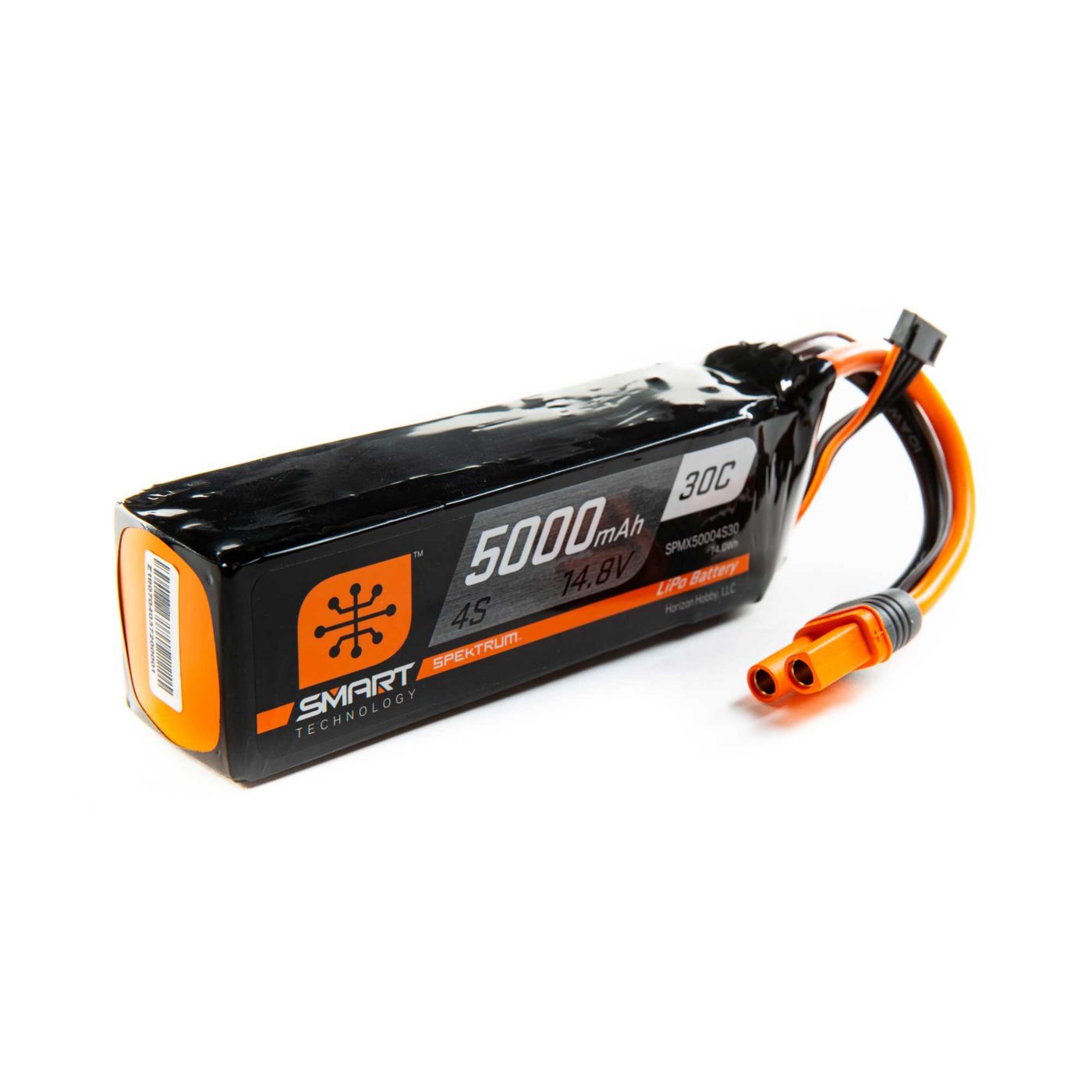 Spektrum 14.8V 5000mAh 4S 30C Smart LiPo Battery IC5 605482429099 eBay