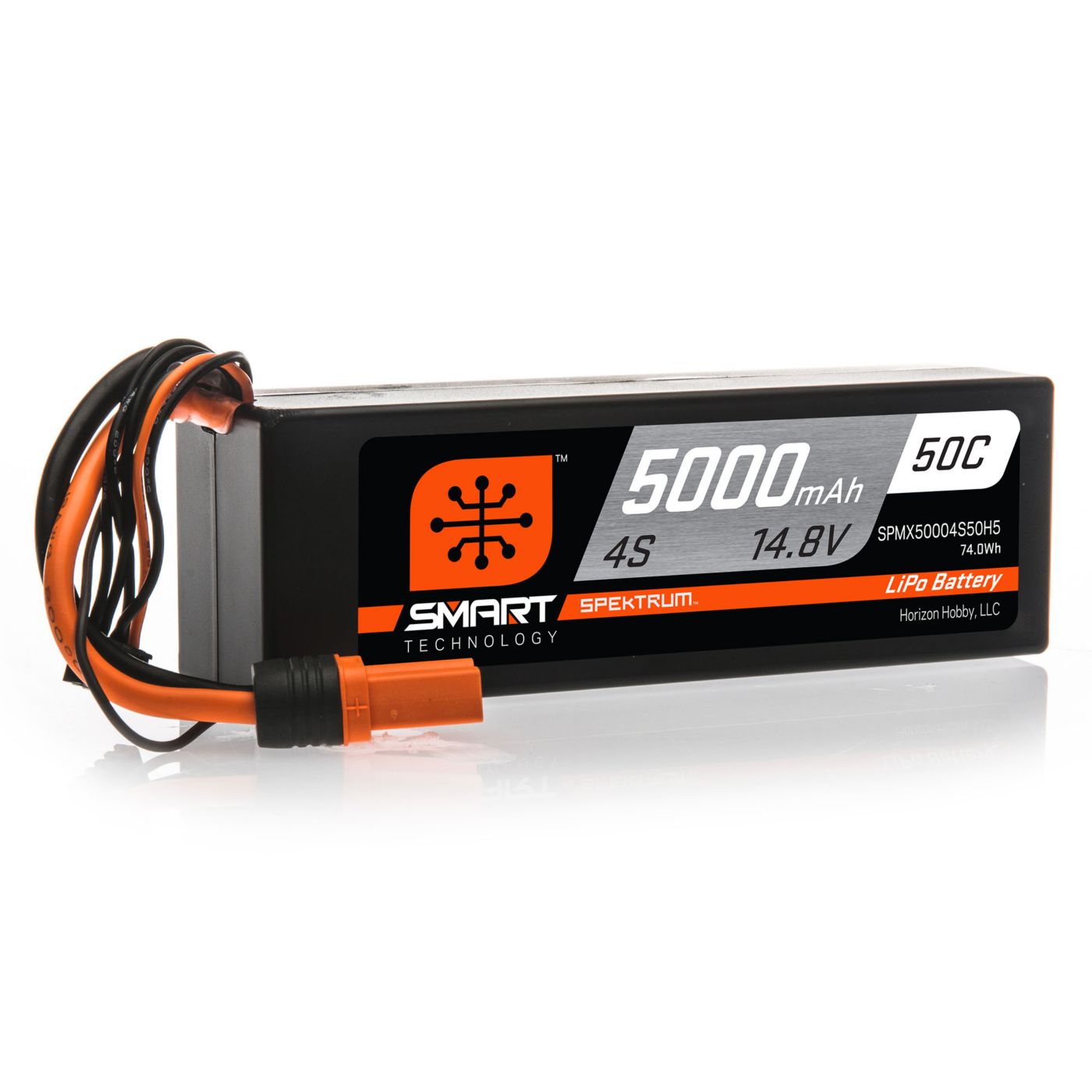 14.8V 5000mAh 4S 50C Smart LiPo Hardcase, IC5