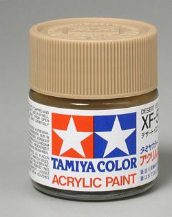 Tamiya 81359 Military Acrylic Flat Colors 3/4oz Bottle Desert Yellow