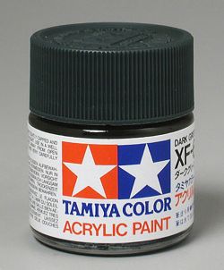 Tamiya 81361 Military Acrylic Flat Colors 3/4oz Bottle Dark Green