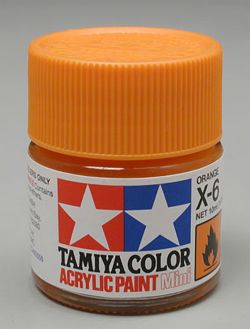 Tamiya 81506 Acrylic Mini X6 Orange