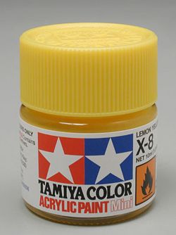 Tamiya 81508 Acrylic Mini X8 Lemon Yellow