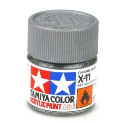 Tamiya 81511 Acrylic Mini X11 Chrome Silver