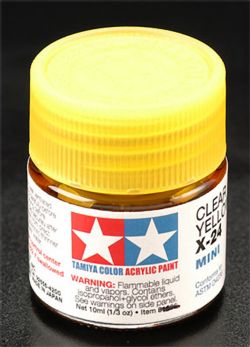 Tamiya 81524 Acrylic Mini X24 Clear Yellow