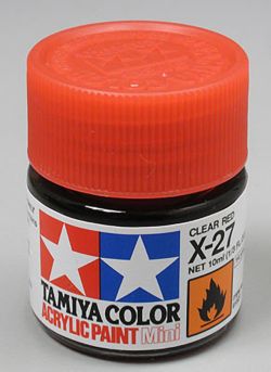 Tamiya 81527 Acrylic Mini X27 Clear Red