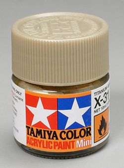 Tamiya 81531 Acrylic Mini X31 Metallic Titan Gold
