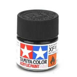Tamiya 81701 Acrylic Mini XF1 Flat Black 1/3oz
