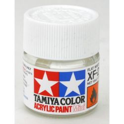 Tamiya 81702 Acrylic Mini XF2 Flat White 1/3oz