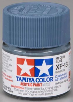 Tamiya 81718 Acrylic Mini XF18 Medium Blue