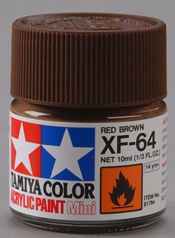Tamiya 81764 Acrylic Mini XF64 Red Brown