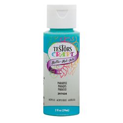 Testor 297434 Testors Craft Acrylic Paints 2oz Bottle Paradise Matte Finish