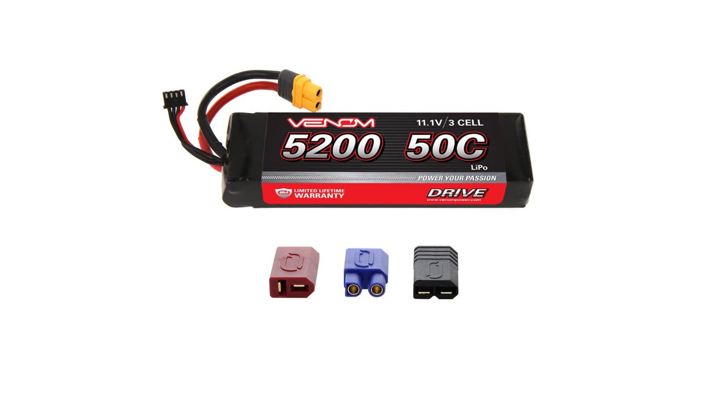 11.1V 5200mAh 50C 3S LiPo, UNI Plug HorizonHobby