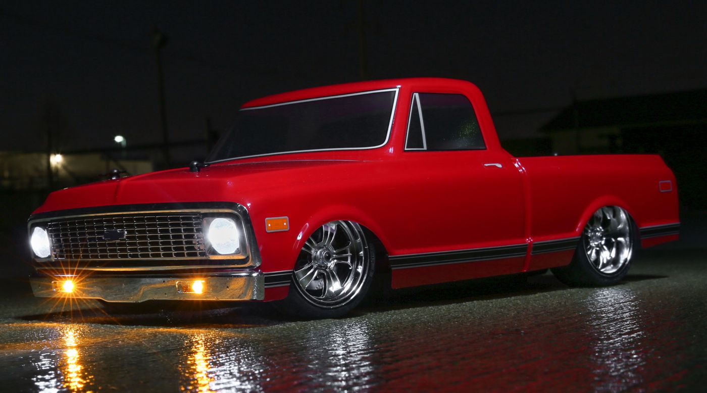 Image for 1/10 1972 Chevy C10 Pickup Truck V-100 S 4WD Brushed RTR, Red from HorizonHobby