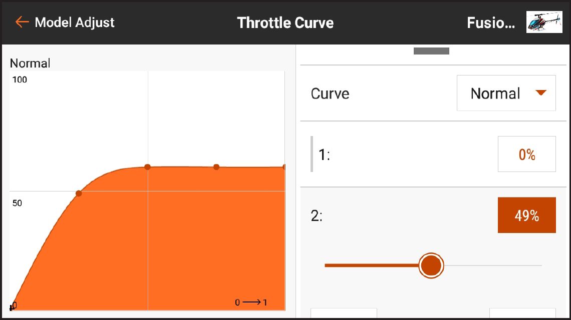 AirWare<sup>™</sup> Touch app Throttle Curve”>        </div>
<div class=