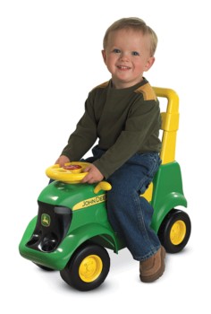 tomy john deere pedal tractor and wagon