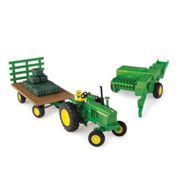 tomy john deere pedal tractor and wagon