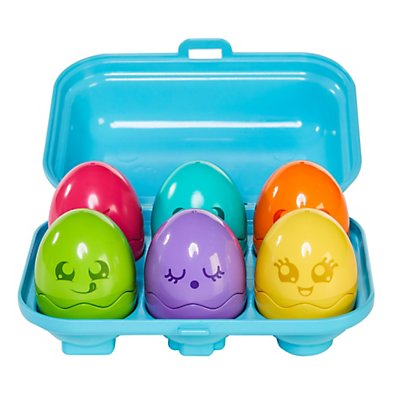 TOMY Hide 'n' Squeak Eggs brightly coloured press-and-cheep chicks Baby Toy 6m+ 