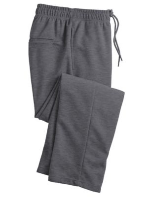 fleece sweatpants with zipper fly