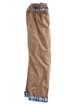 men's flannel lined pants