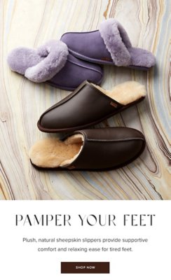 Sheepskin slippers online aldi