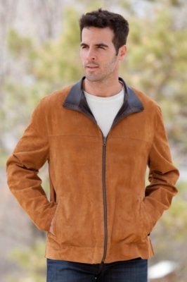 Men's Colby Reversible Lambskin Leather and Suede Jacket